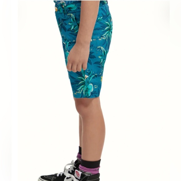 EUC Scotch & Soda Tropical Print Chino Shorts Size 8 - Picture 6 of 9